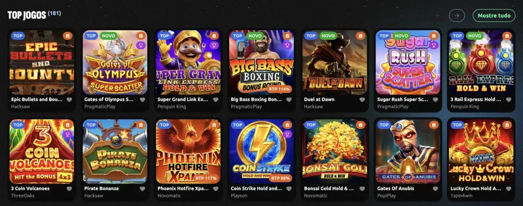 Hexabet casino games